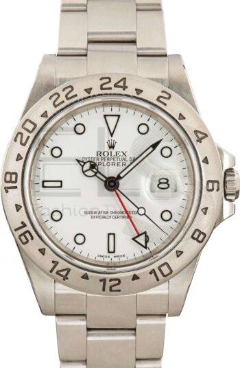 Used Rolex Explorer II Ref 16570 White Dial ELS Fashion TV
