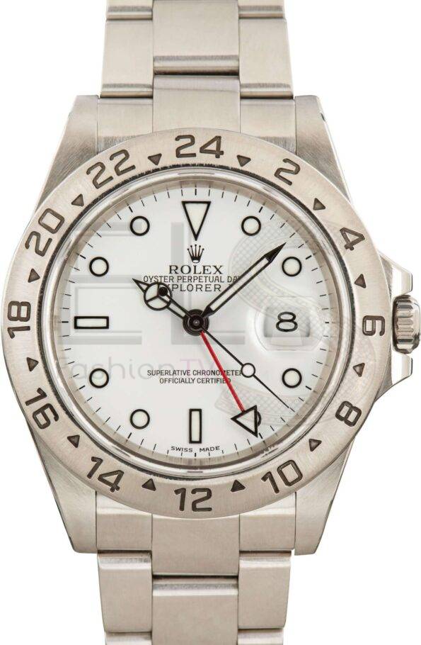 Used Rolex Explorer II Ref 16570 White Dial ELS Fashion TV
