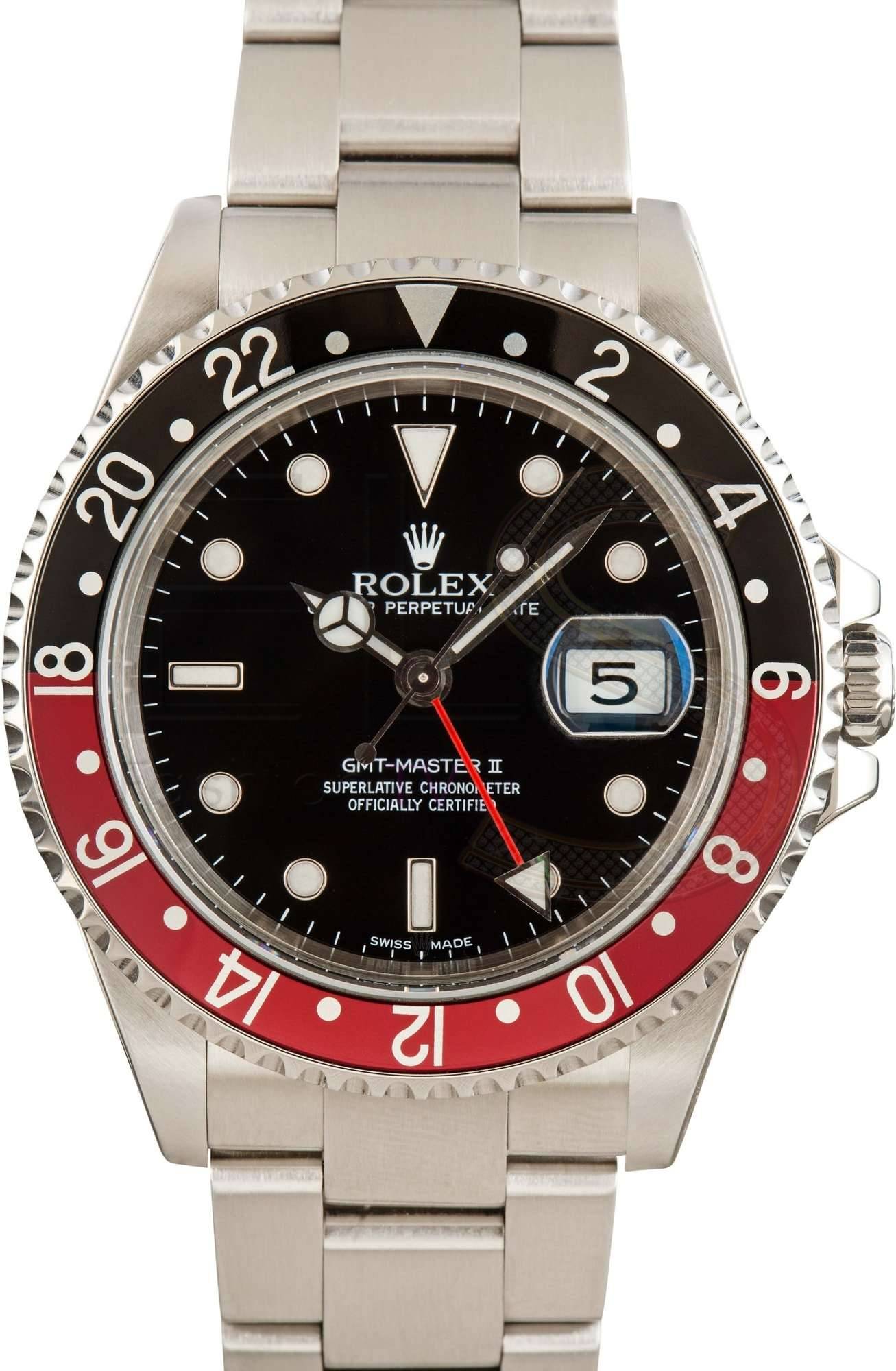 Used Rolex GMT-Master II Ref 16710 Coke