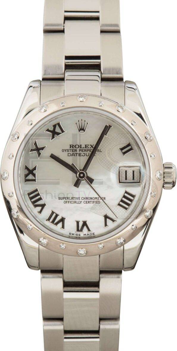 Used Rolex Mid-Size Datejust 178344 ELS Fashion TV