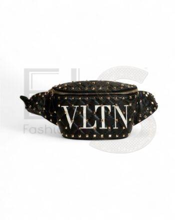 Valentino Black Spike Belt Bag ELS Fashion TV