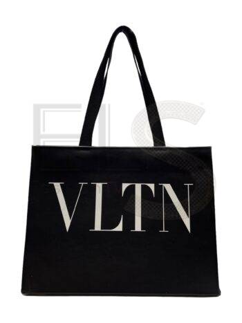 Valentino Shopper Vltn Rigid Black ELS Fashion TV