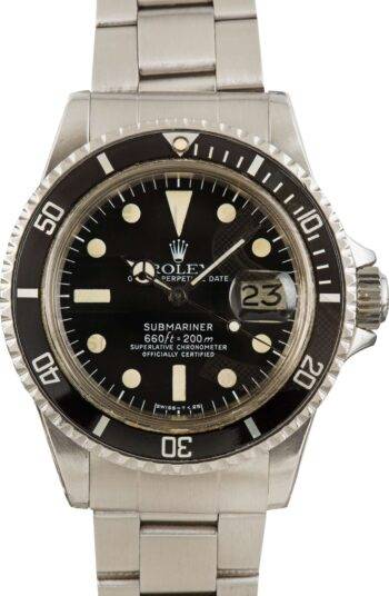 Vintage 1978 Rolex Submariner 1680 Feet First Dial ELS Fashion TV