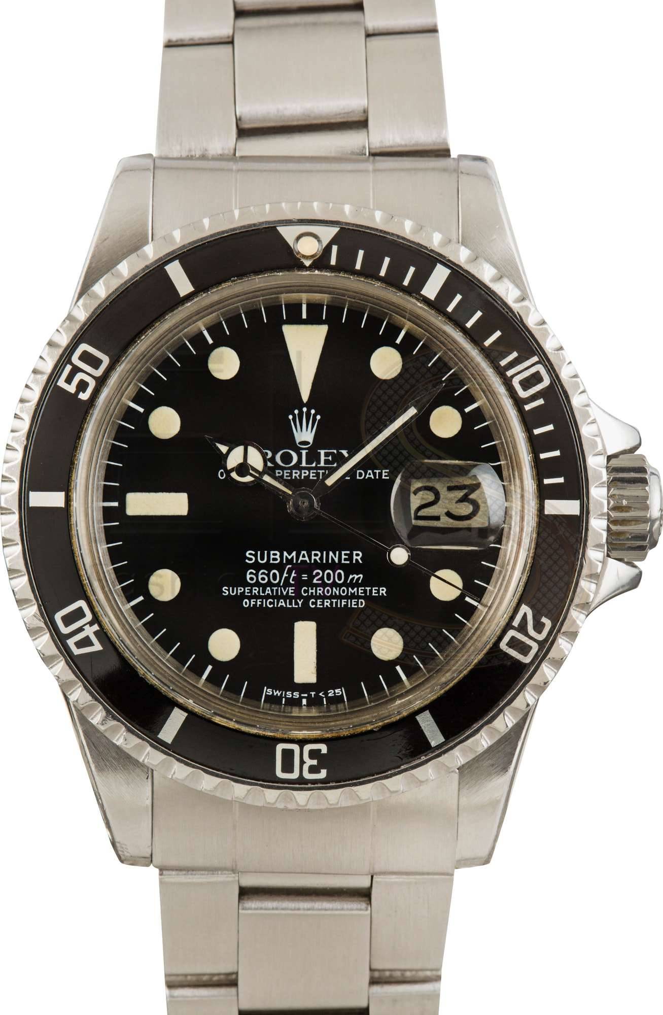 Vintage 1978 Rolex Submariner 1680 Feet First Dial ELS Fashion TV