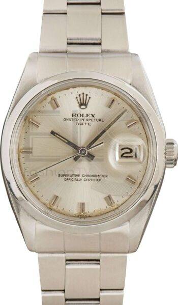 Vintage Rolex Date 1500 steel ELS Fashion TV