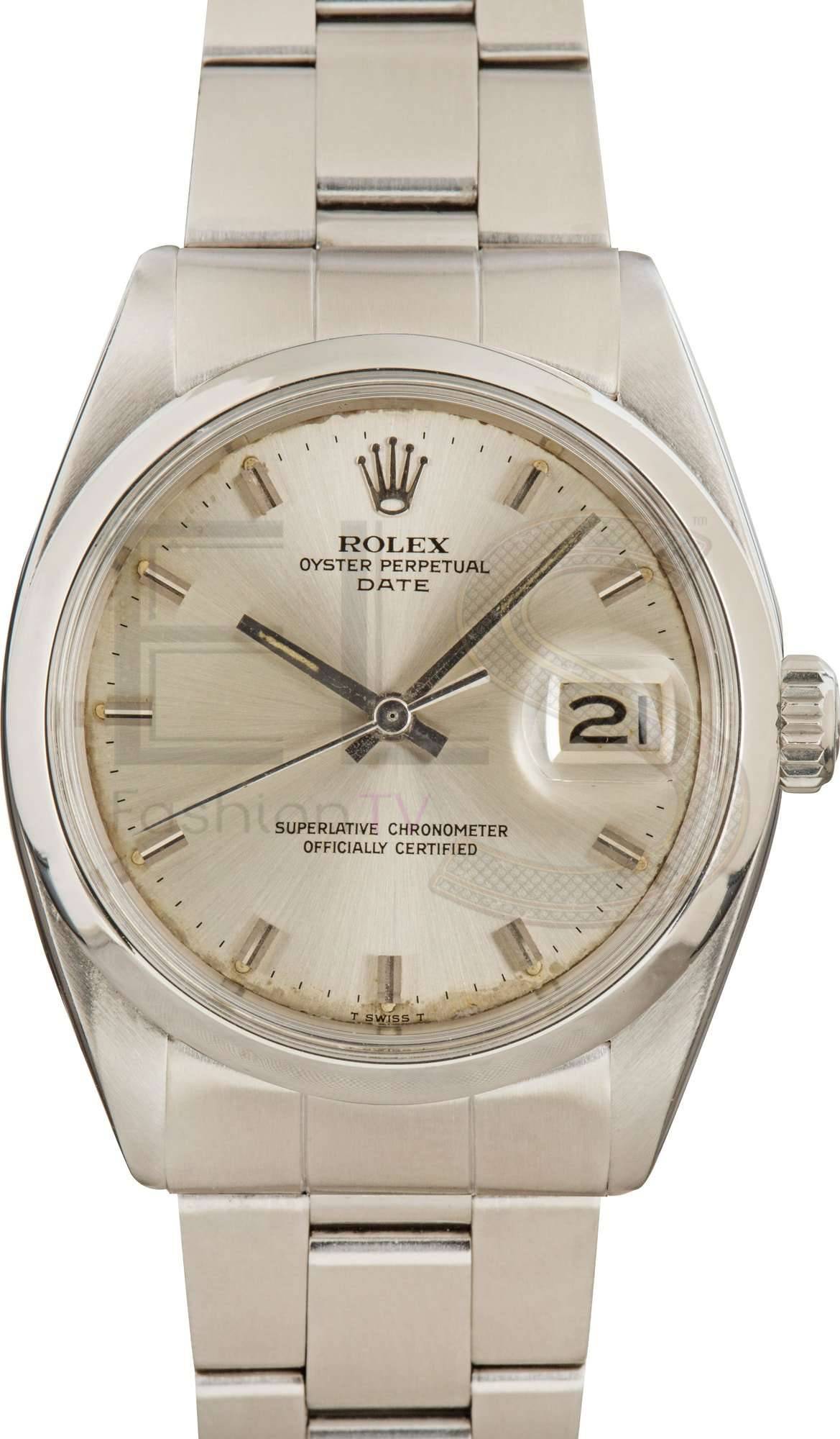 Vintage Rolex Date 1500 steel ELS Fashion TV