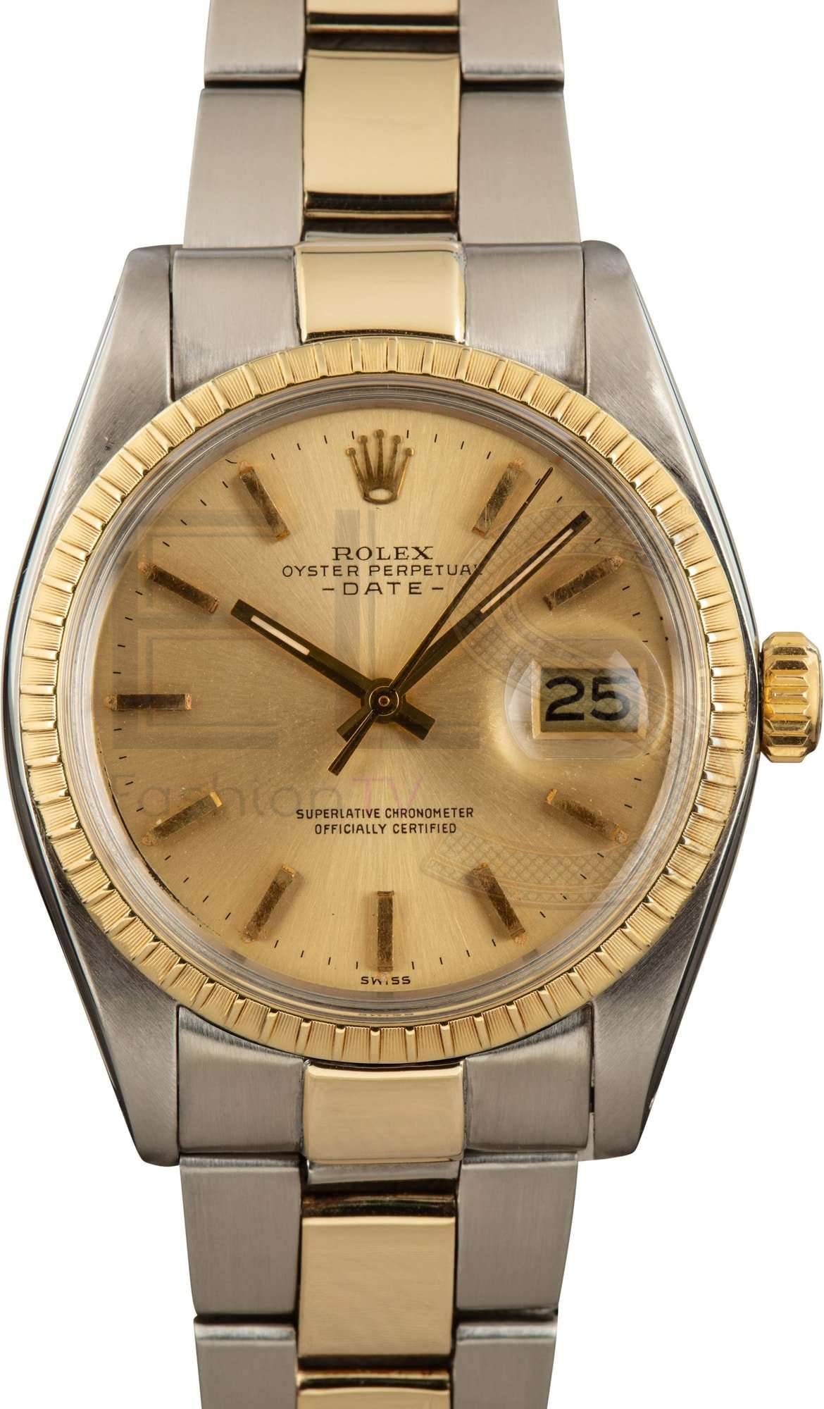 Vintage Rolex Date 1505 Champagne Dial ELS Fashion TV