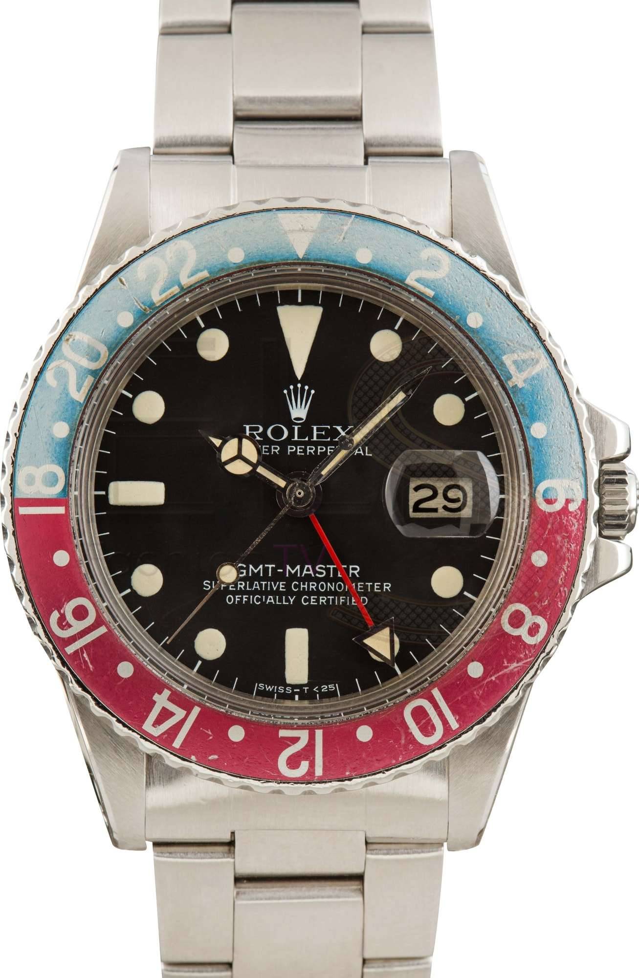 Vintage Rolex GMT-Master 1675 Pepsi Insert ELS Fashion TV