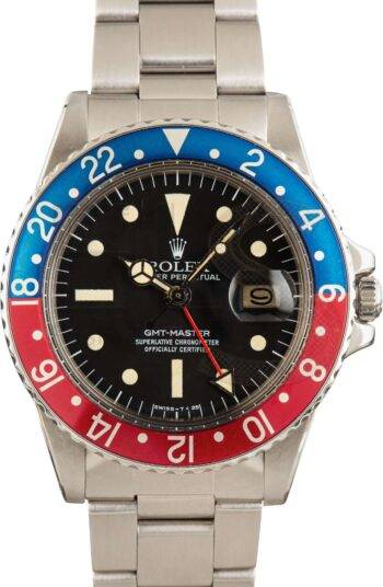 Vintage Rolex GMT-Master 1675 Pepsi Stainless Steel ELS Fashion TV