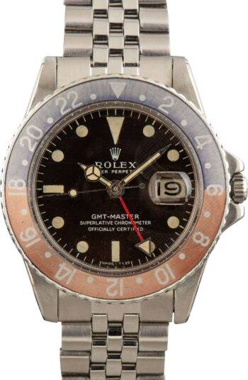 Vintage Rolex GMT-Master ref 1675 Tropical Dial ELS Fashion TV
