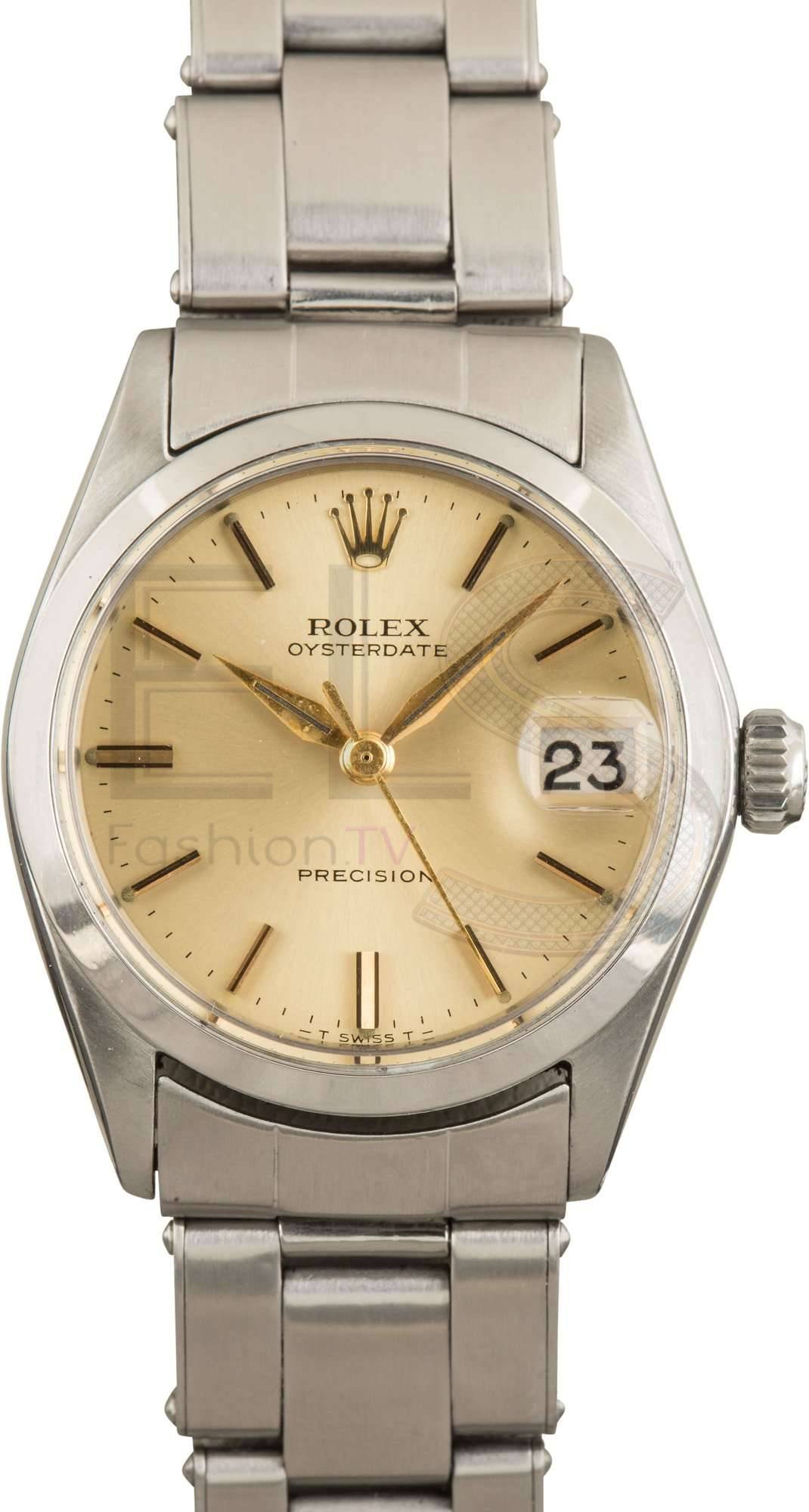 Vintage Rolex OysterDate MidSize 6466 ELS Fashion TV