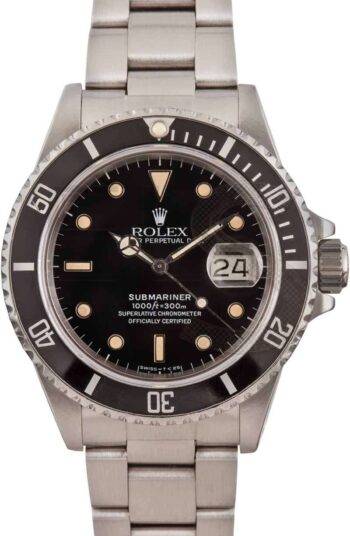 Vintage Rolex Submariner 168000 Stainless Steel ELS Fashion TV