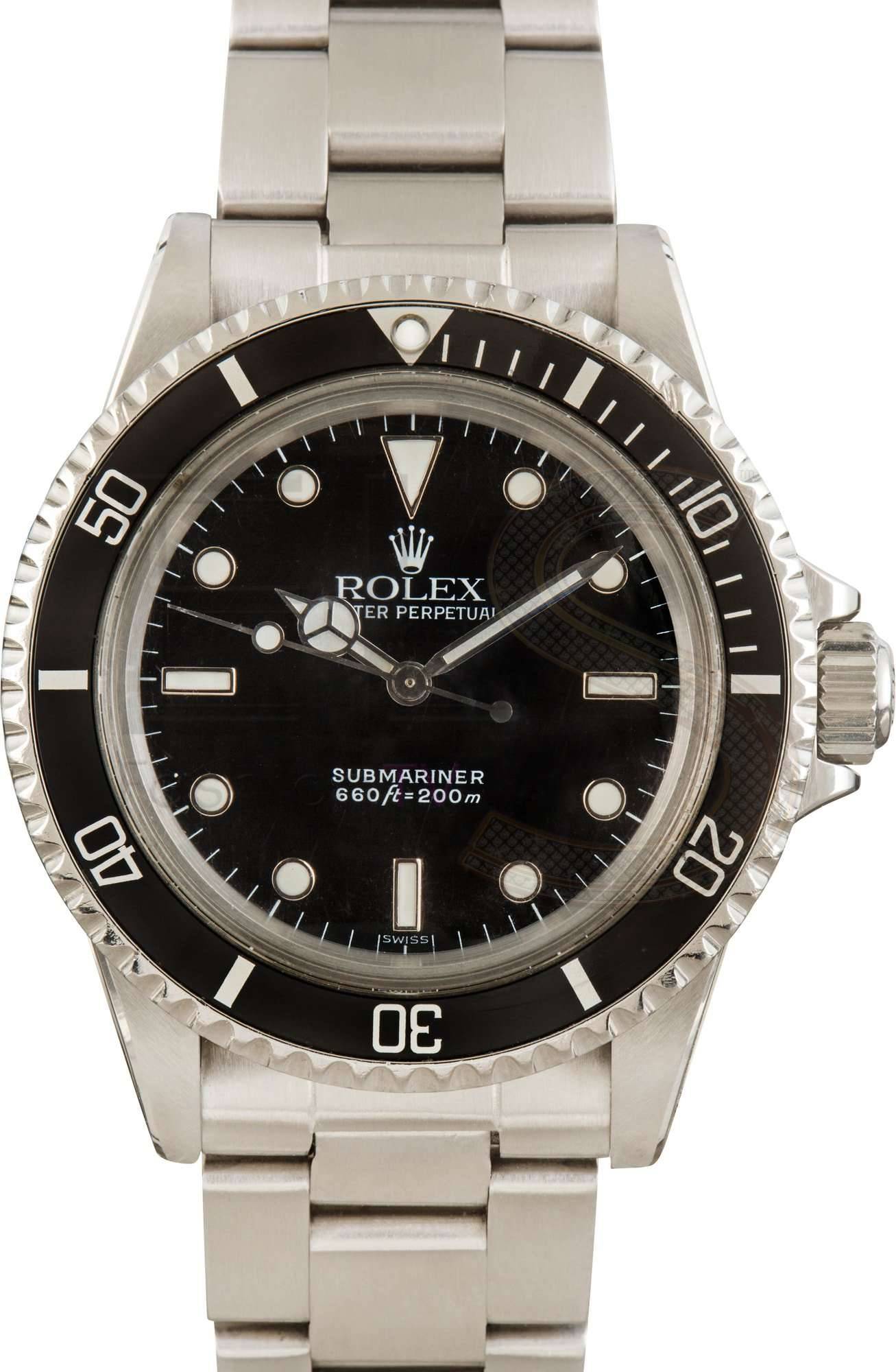 Vintage Rolex Submariner 5513 Black Dial Steel Oyster ELS Fashion TV