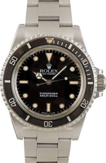 Vintage Rolex Submariner 5513 Stainless Steel Oyster ELS Fashion TV