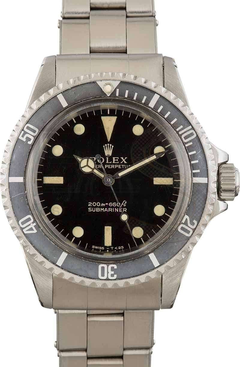 Vintage Rolex Submariner 5513 Stainless Steel ELS Fashion TV