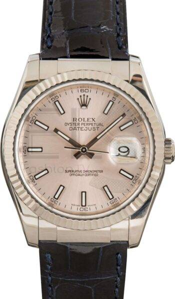 White Gold Rolex DateJust 116139 ELS Fashion TV