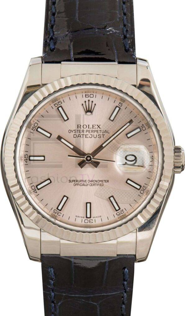 White Gold Rolex DateJust 116139 ELS Fashion TV